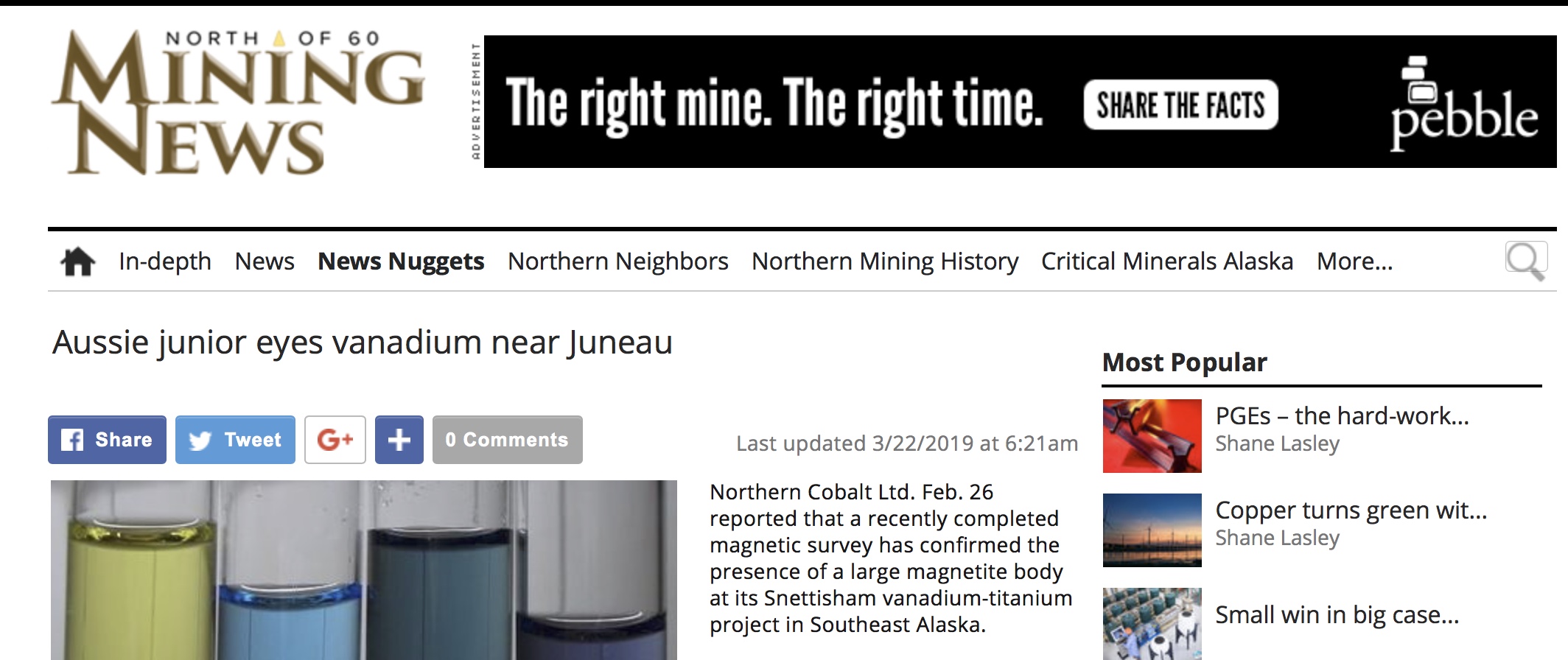 mining news north article